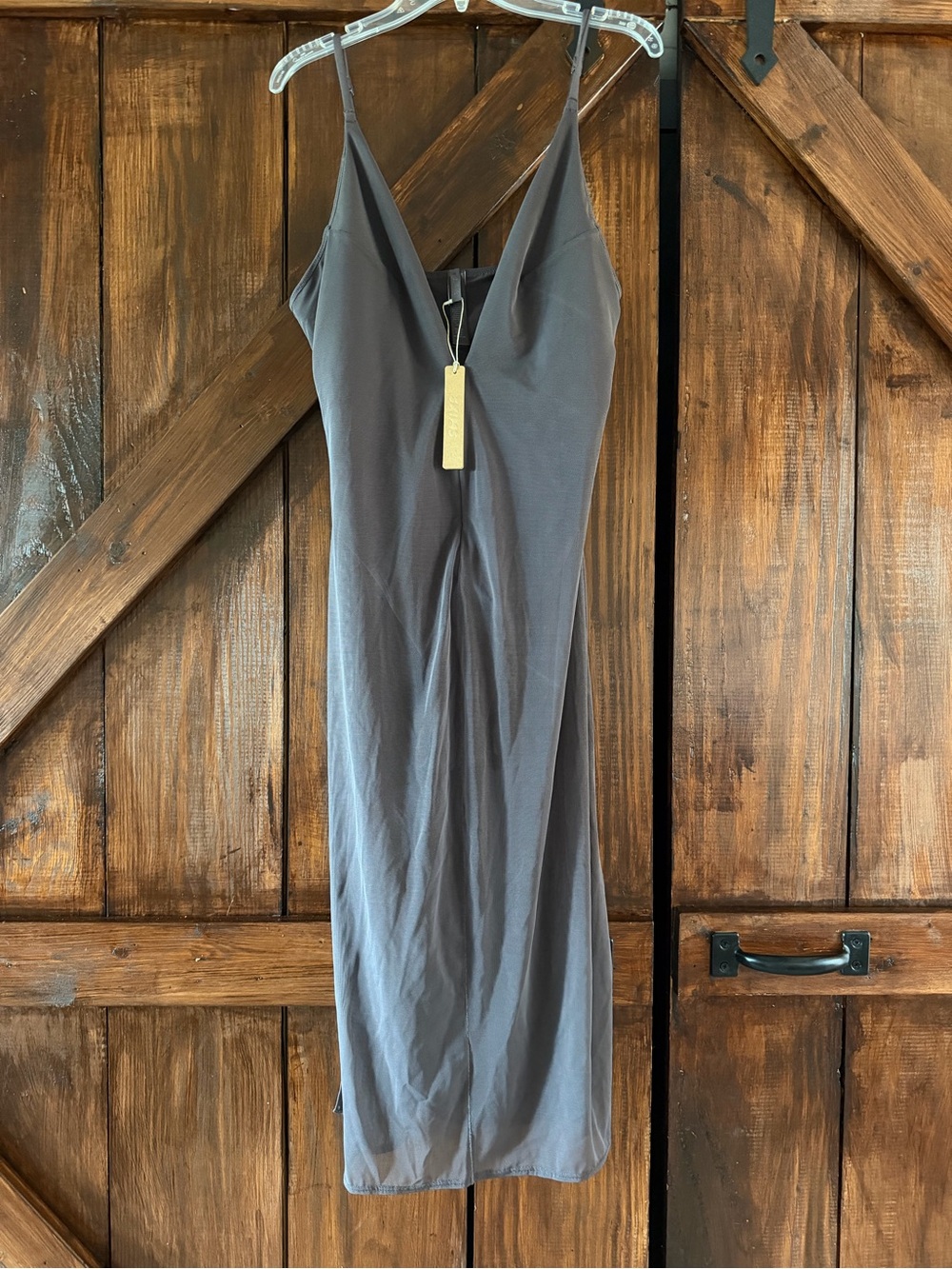 SKIMS Mesh Plunge Dress